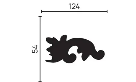 Завершающий элемент DECOR DIZAYN H1-157AL/R