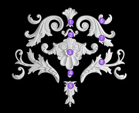 Орнамент из гипса Artpole SDT117N