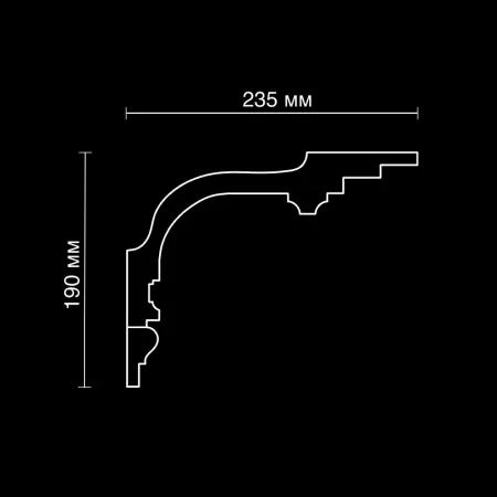 Карниз потолочный вентиляционный Artpole SK210V