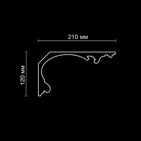 Карниз потолочный гипсовый Artpole SKT103