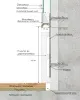 Скрытый плинтус LACONISTIQ REGULAR, под подсветку, без покрытия