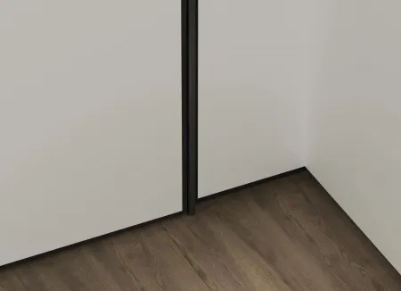 Теневая рейка micro 3М (скрытый наличник) Laconistiq Черный муар