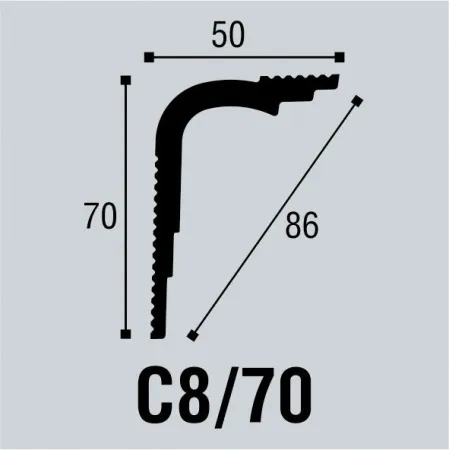 Карниз потолочный Bello Deco С8