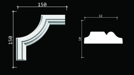 Угловой элемент DECOR DIZAYN C1-DD603