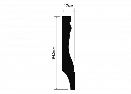 Плинтус напольный HIWOOD B95