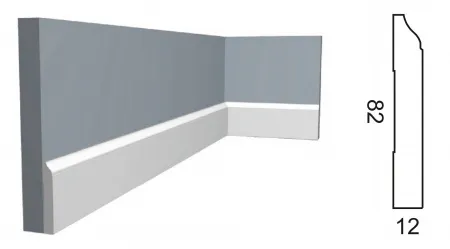 Плинтус напольный PAOLO ARTE Kr028P