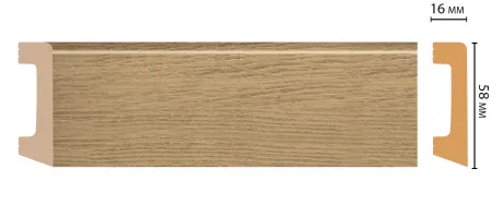 Плинтус напольный Decomaster D234-83