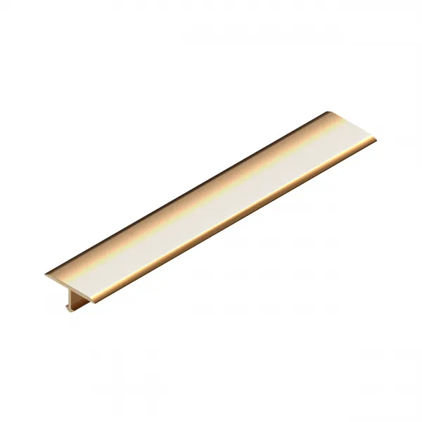 Т-образный профиль плоский латунь 18мм NEEXY (латунь полированная)