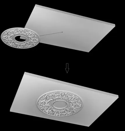 Розетка потолочная Artpole SR100N/V (наборная)