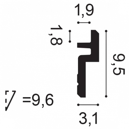 Карниз потолочный Orac Decor C394