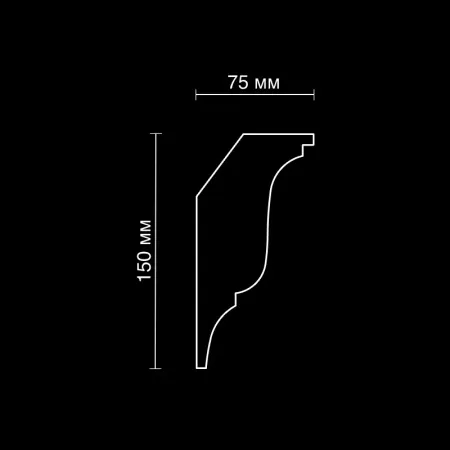 Карниз потолочный гипсовый Artpole SKT401