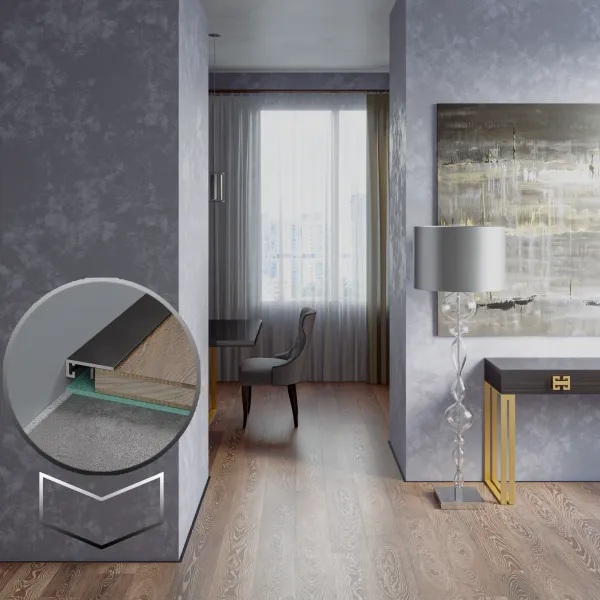 Плинтус в интерьере с зумом_микро