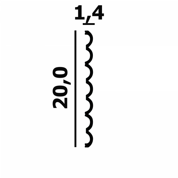 Декоративная панель Перфект Plus Р126-2800