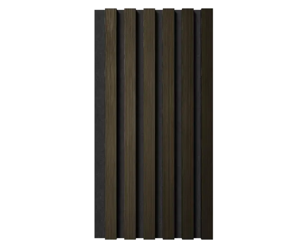 Комплект акуст.панелей, черный войлок, рейки ЭКОПОЛИМЕР шампань/2шт/600