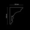 Карниз потолочный гипсовый Artpole SK116N