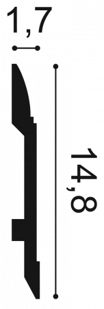 Плинтус напольный Orac Decor SX 104 Гибкий