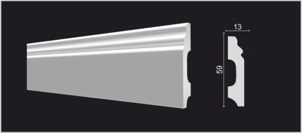 Плинтус напольный DECOR DIZAYN DD27