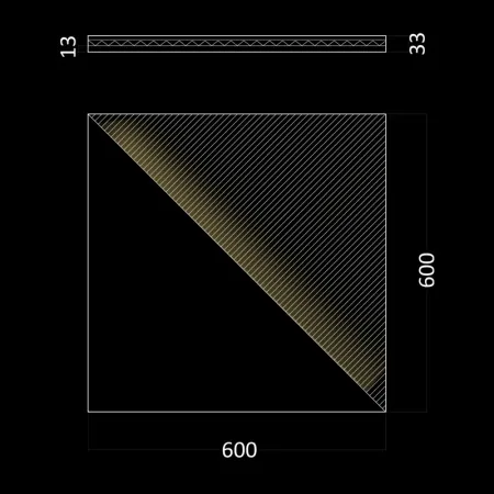 Гипсовая 3D панель Artpole FIELDS LED (теплый свет)