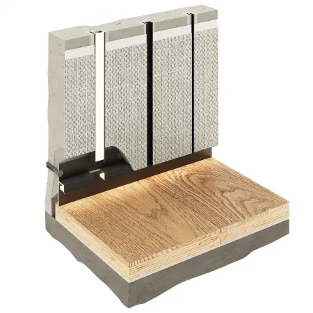 Разделительный теневой профиль D009A Латунный