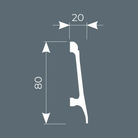 Плинтус напольный COSCA PX018