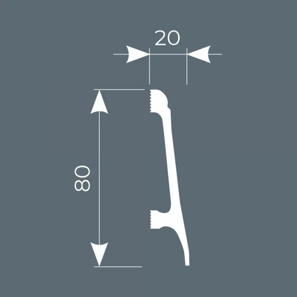 Плинтус напольный COSCA PX018
