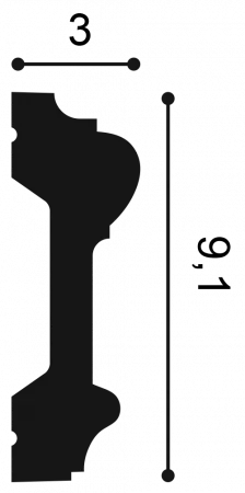 Молдинг Orac Decor P9010 Гибкий