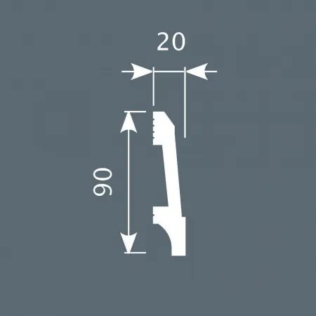Плинтус напольный COSCA PX023
