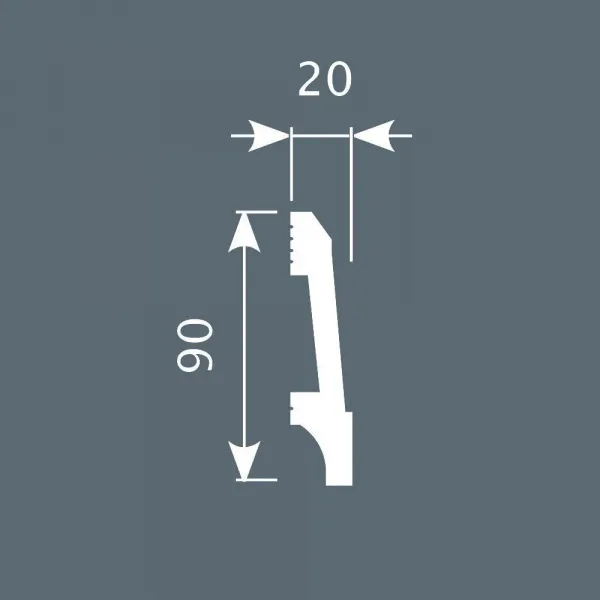 Плинтус напольный COSCA PX023