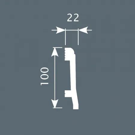 Плинтус напольный COSCA PX022