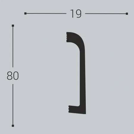 Плинтус напольный Belo Deco ПЛ 16 80-19 Осветленный дуб