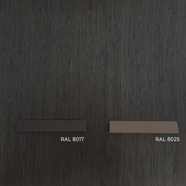 Микроплинтус L-образный с пружинами ФЕСО RAL 8017 шоколадно-коричневый