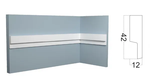 Финишный молдинг PAOLO ARTE Kr168M /2м