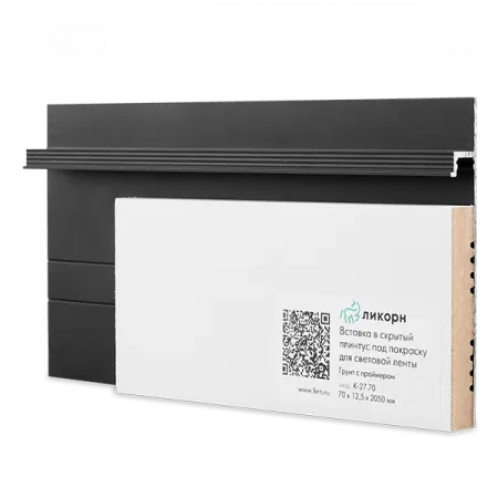 Скрытый плинтус / Теневой профиль Ликорн Чёрный С-04.2.3