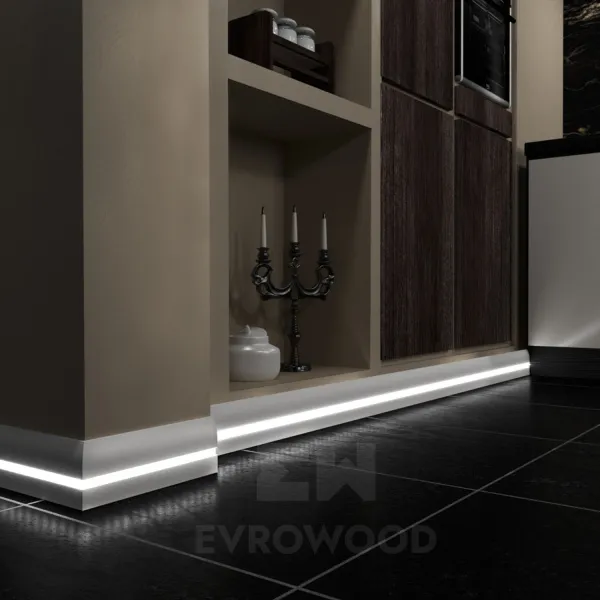 Плинтус напольный Evrowood PN 080 LED