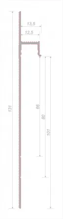 Скрытый плинтус Invisible i100 под покраску