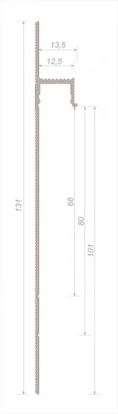 Скрытый плинтус Invisible i100A  Анодированный черный