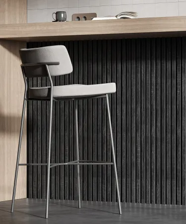 Акустическая панель COSCA черный войлок Дуб графит/2750