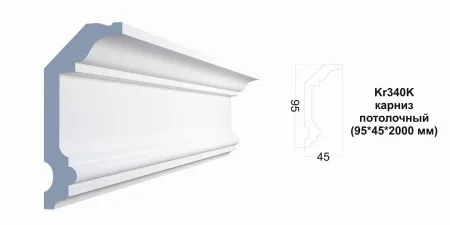 Карниз потолочный PAOLO ARTE Kr340K