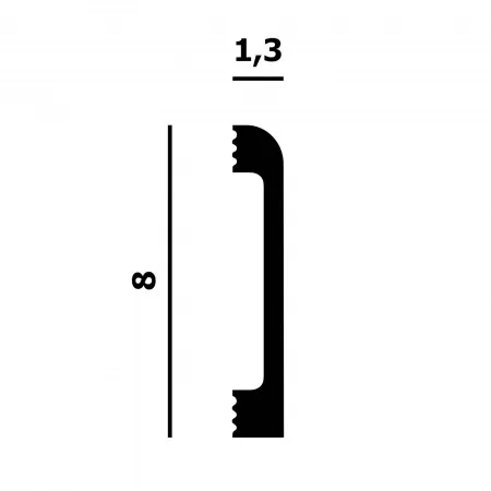 Плинтус напольный Перфект Plus Р83