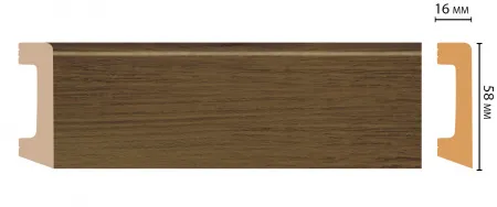 Плинтус напольный Decomaster D234-88