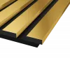 Комплект акуст.панелей, черный войлок, рейки ЭКОПОЛИМЕР желтое золото/2шт/600