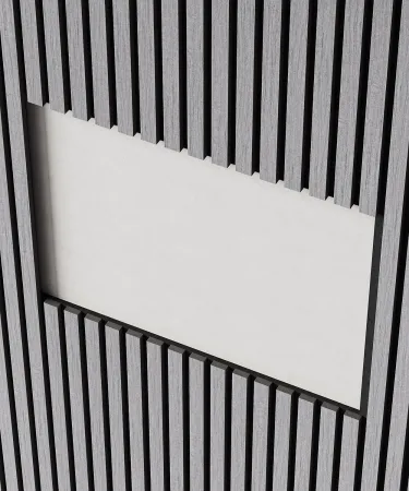 Акустическая панель COSCA черный войлок Ардженто светло-серый/1200