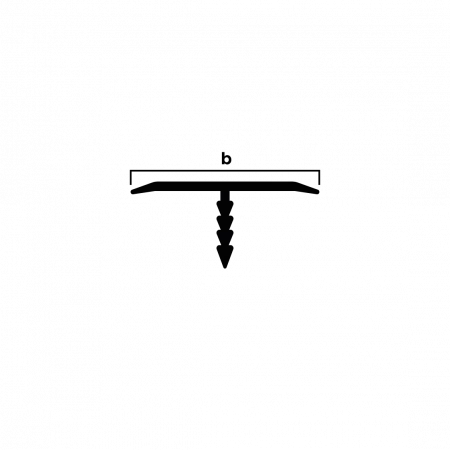 Т-образный профиль 20 мм NEEXY (золото матовое)