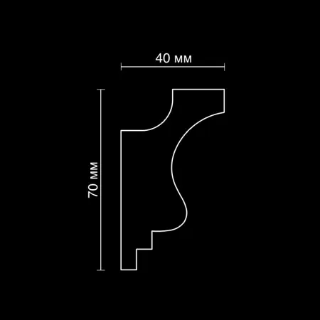 Карниз потолочный гипсовый Artpole SKTL49