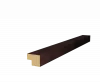 Торцевая рейка с пазом, МДФ, дуб барон темный/2750