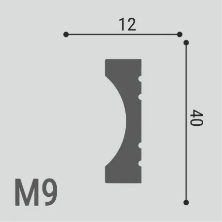 Молдинг Де-Багет М 9 40/12