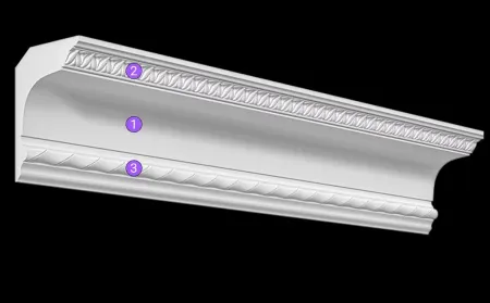 Карниз потолочный гипсовый Artpole SK118N