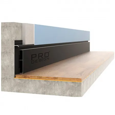 Вставка плинтус 1965 для плинтуса Pro Design 70мм Черный муар