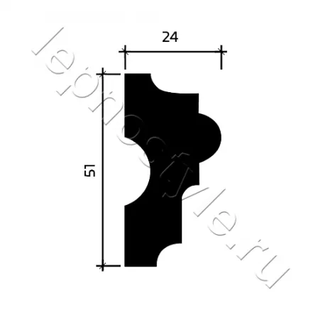 Молдинг Европласт 1.51.304