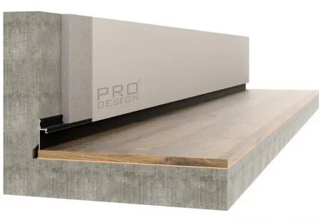 Теневой плинтус Pro Design 1269 Черный Муар RAL 9005